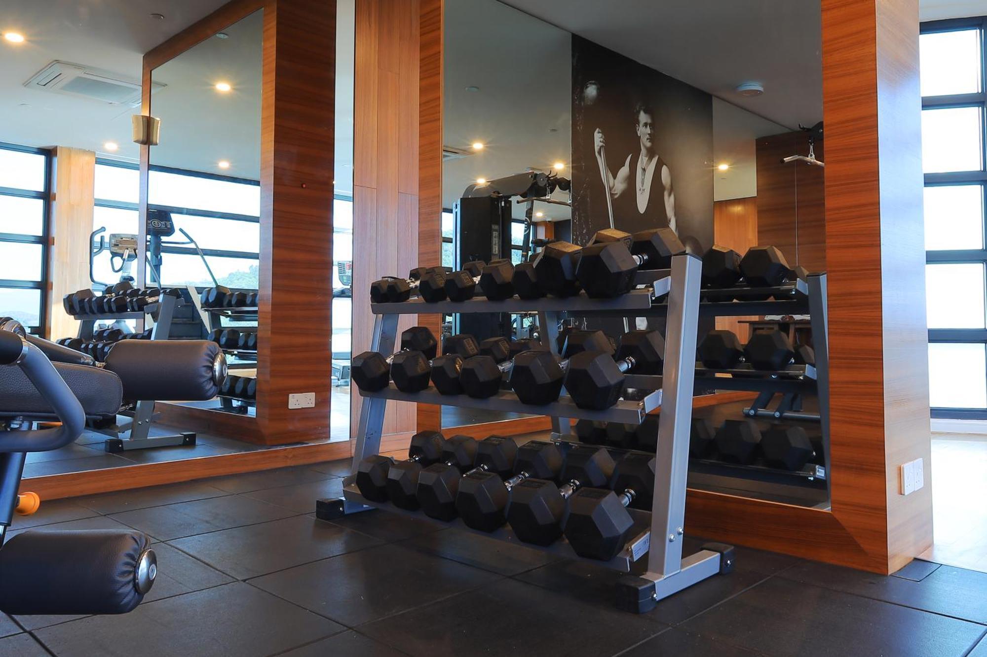 The Riyaz Lavanya Langkawi Pantai Cenang  Εξωτερικό φωτογραφία A dumbbell rack